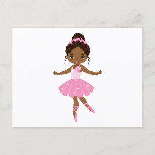 Invitation Carte Postale Princesse Ballerina