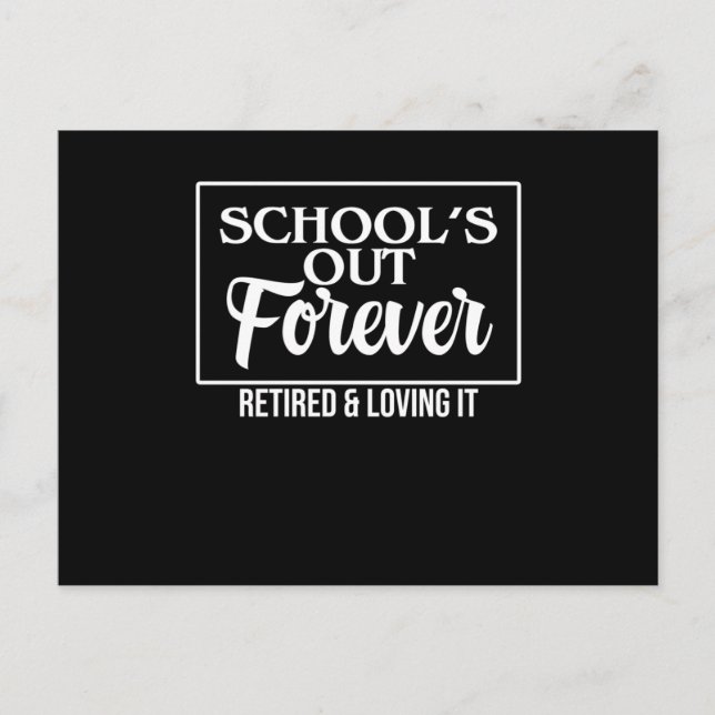 Invitation Carte Postale Professeur retraité Enseigner l'école Enseignement (Devant)