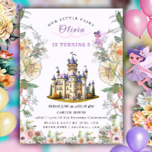 Purple Castle Fairytale Anniversaire Thème avec Fa