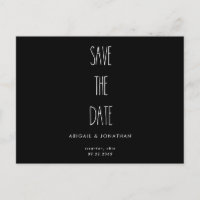 RaeDunn Mariage noir et blanc Enregistrer la date