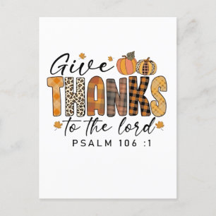 Invitation Carte Postale Remerciez Le Seigneur Thanksgiving Turquie