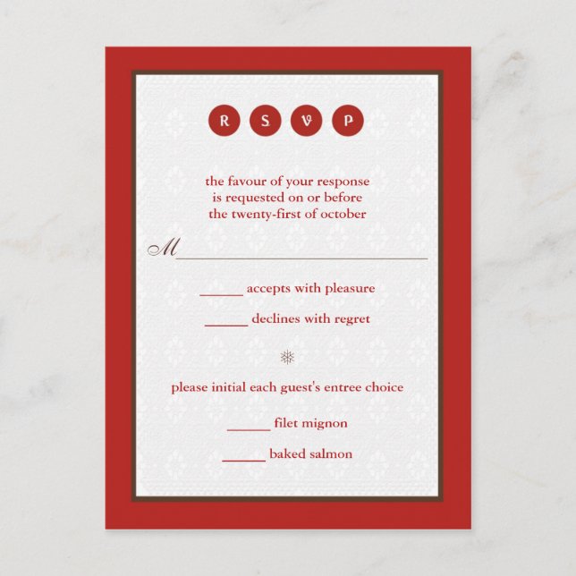 Invitation Carte Postale Réponse du chariot (Devant)