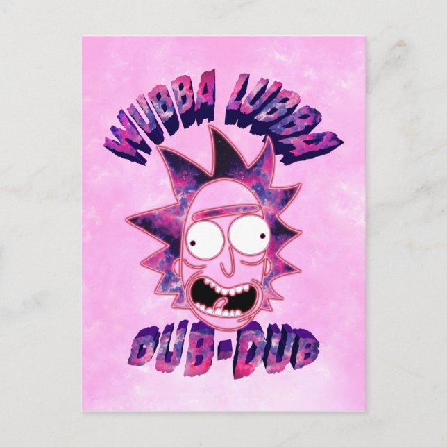 Invitation Carte Postale RICK ET MORTY™ | Dub-Dub Lubba Wubba (Devant)
