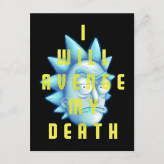Invitation Carte Postale RICK ET MORTY™ | Je Vais Évenger Ma Mort