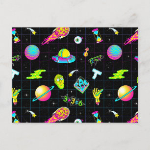 Invitation Carte Postale RICK ET MORTY™   Motif de la saison psychédélique 