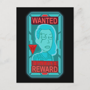 Invitation Carte Postale RICK ET MORTY™   Poster Recherché Space Beth