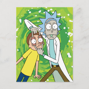 Invitation Carte Postale RICK ET MORTY™ Regardez Ça