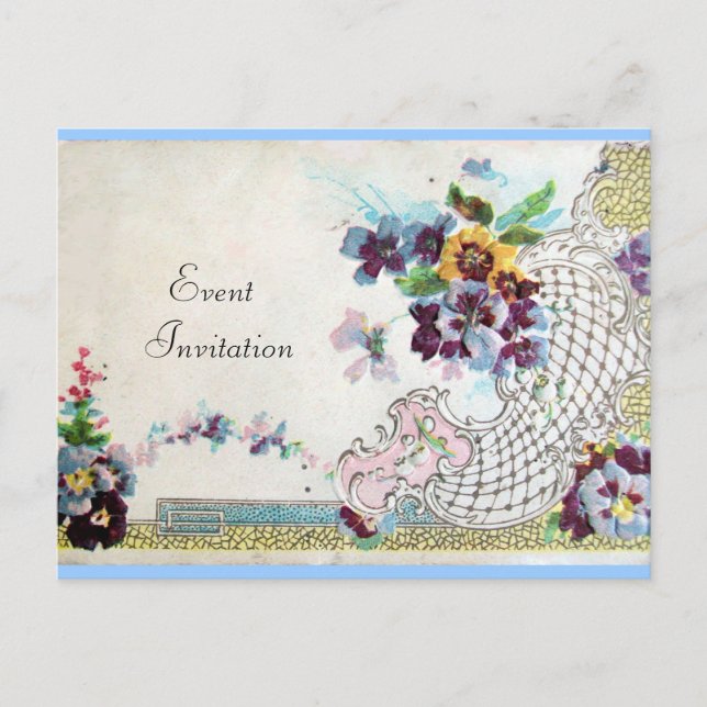 INVITATION CARTE POSTALE ROMANTICA 2 (Devant)