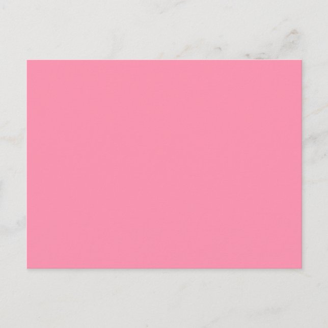 Invitation Carte Postale Rose Baker-Miller (couleur solide) (Devant)