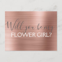 Rose Bleu - Rose Gold Elegant Flower Girl