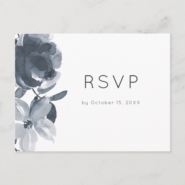 Invitation Carte Postale Rsvp avec choix de repas (Devant)