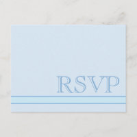 RSVP bleu de base