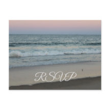 RSVP plage au coucher du soleil