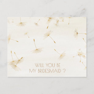 Invitation Carte Postale Russe Serez-Vous Ma Femme D'Accueil Dandelion Ivor
