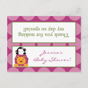 Invitation Carte Postale Sac de Goody Toppers Sweet Safari