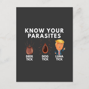 Invitation Carte Postale Sachez que vous êtes des parasites Anti-Trump Humo