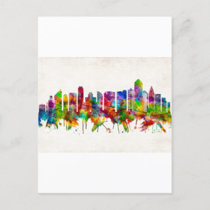 Invitation Carte Postale San Diego California Skyline