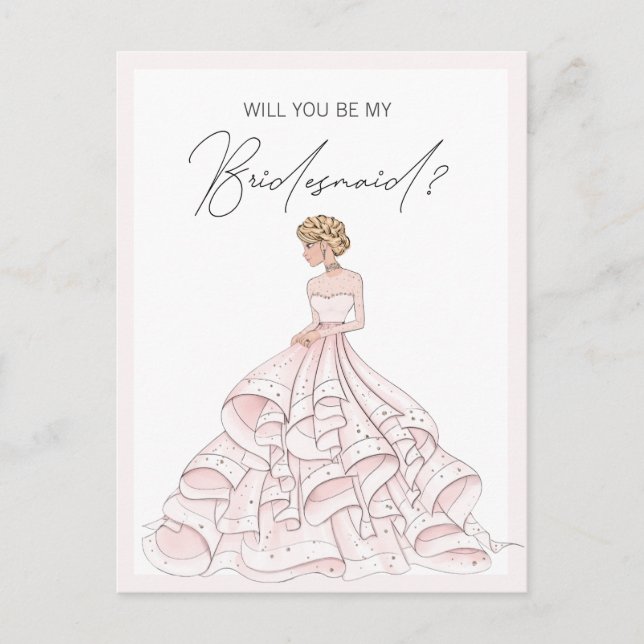 Invitation Carte Postale Serez-Vous Ma Femme D'Accueil À Parties scintillan (Devant)