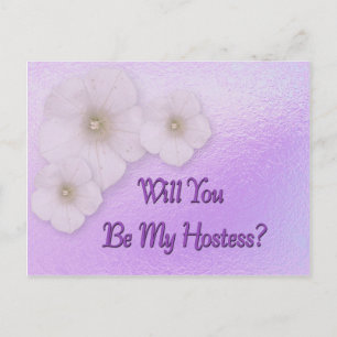 Invitation Carte Postale Serez-vous ma hôtesse ?