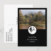 Silhouette du coq noir Monogramme Photo