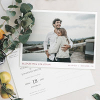 Simple style moderne photo mariage Enregistrer la