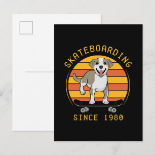 Invitation Carte Postale Skate depuis 1980