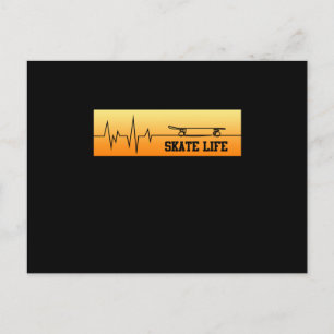 Invitation Carte Postale Skateboard skateboard
