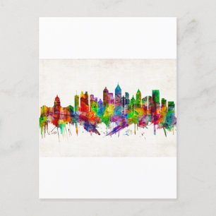 Invitation Carte Postale Skyline Atlanta Georgia
