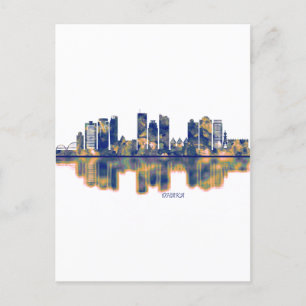 Invitation Carte Postale Skyline de Dacca