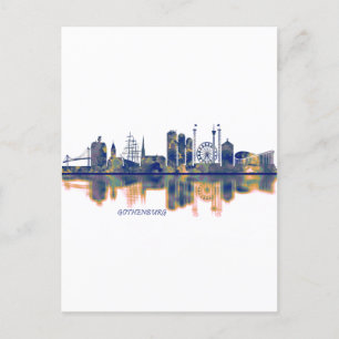 Invitation Carte Postale Skyline de Göteborg