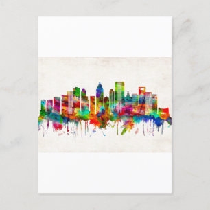 Invitation Carte Postale Skyline de Houston au Texas