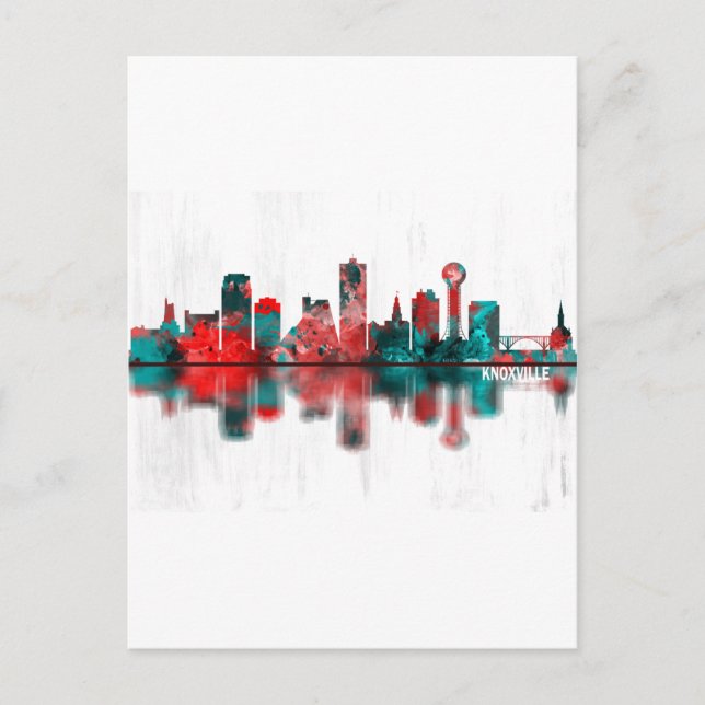 Invitation Carte Postale Skyline de Knoxville (Devant)