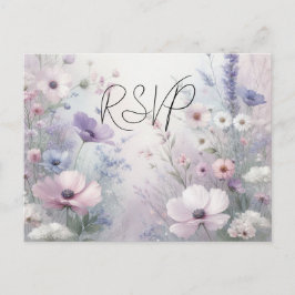 Invitation Carte Postale Soft Fleur sauvage Meadow Daydream