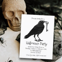 Soirée Halloween Corbeau Gothique