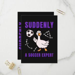 Invitation Carte Postale Soudain un expert en football