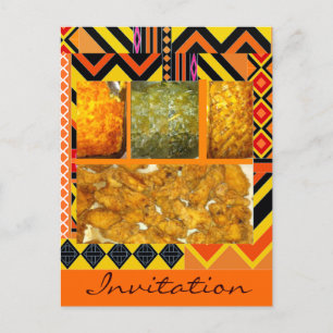 Invitation Carte Postale Southern Soul Food, Southern Soul Food, Chicken,..
