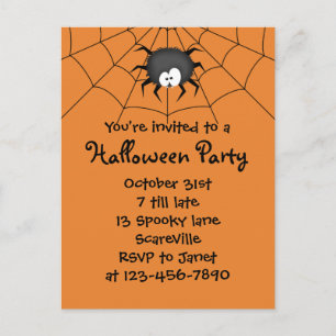 Invitation Carte Postale Spider