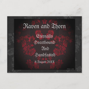 Invitation Carte Postale Suite Mariage/à main éternelle