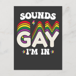 Invitation Carte Postale Super LGBT Pride Sonne Gay I In