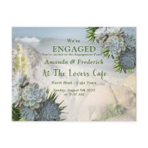 Teintes succulentes de bleus pâles Engagement