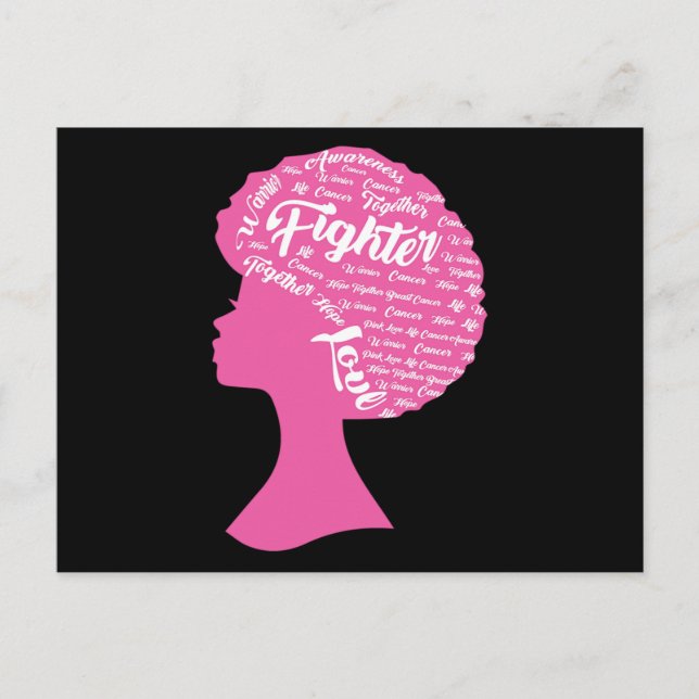 Invitation Carte Postale Together Hope Love Breast Cancer Awareness (Devant)
