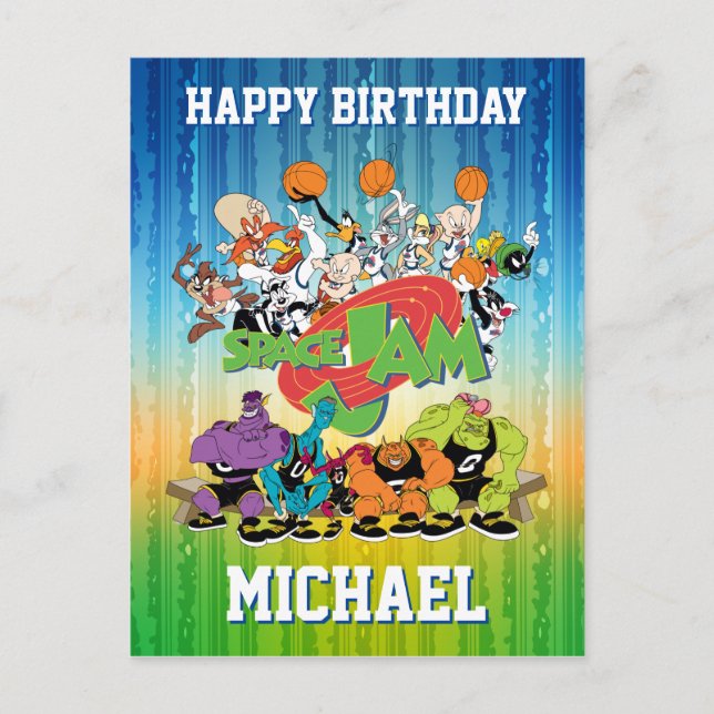 Invitation Carte Postale TUNE SQUAD™ contre Monstars (Devant)