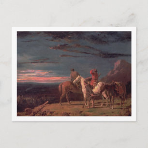 Invitation Carte Postale Une fête des explorateurs, 1851 (huile sur toile)
