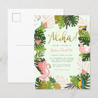 Vert | Aloha Hawaii Tropical Gold Birthday Party