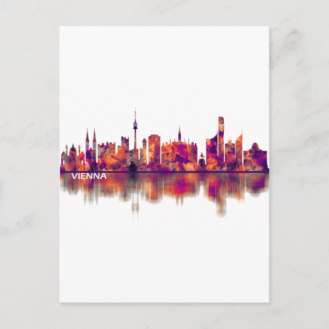 Invitation Carte Postale Vienne Autriche Skyline (Devant)