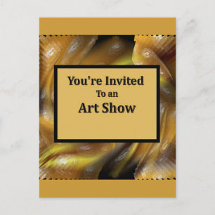 Invitation Carte Postale Vous êtes invité à un salon artistique