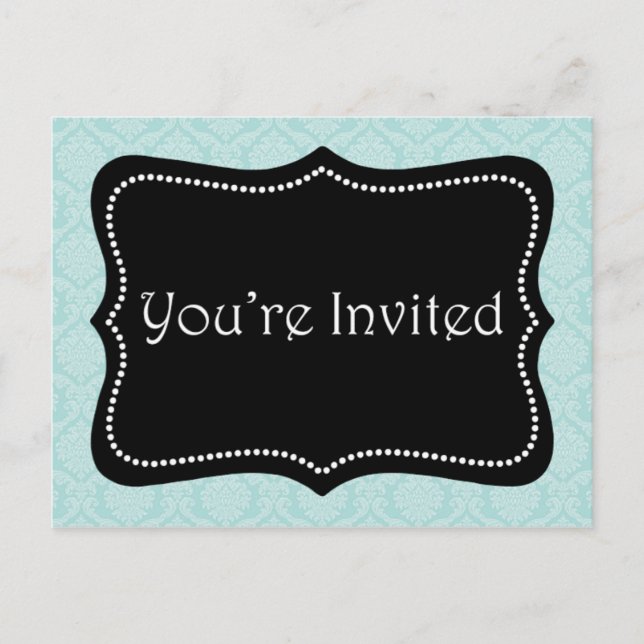 Invitation Carte Postale Vous êtes invités (Devant)