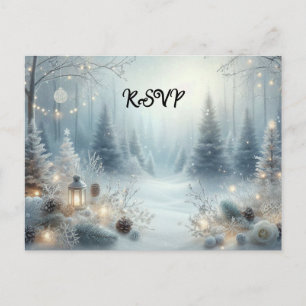 Invitation Carte Postale Whispers d'un solstice d'hiver