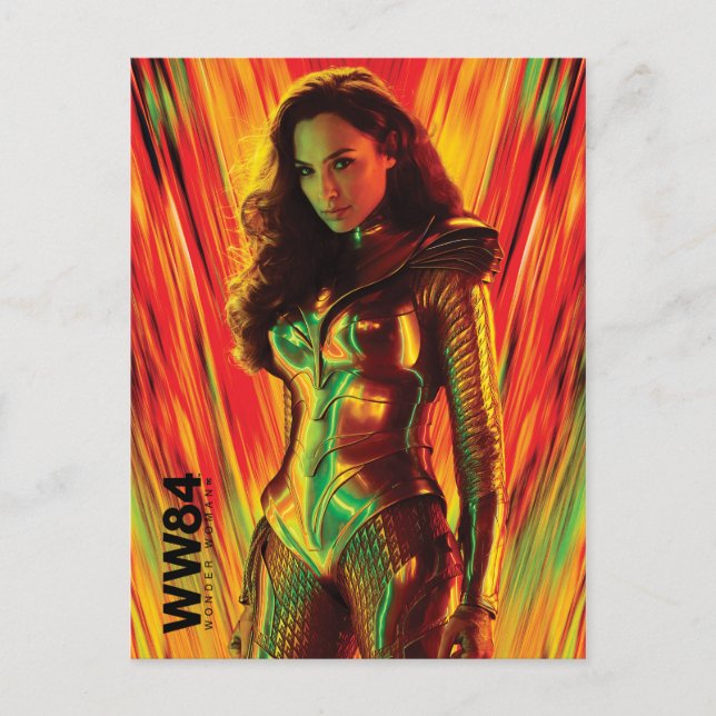 Invitation Carte Postale WW84 | Rouge-Orange Wonder Woman Kaleidoscope (Devant)