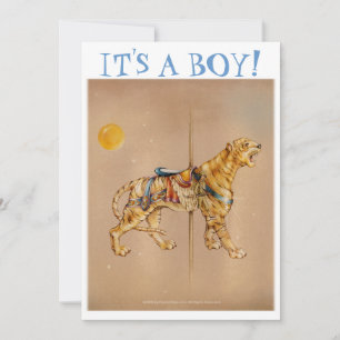 Invitation - cartes de faire-part - tigre de